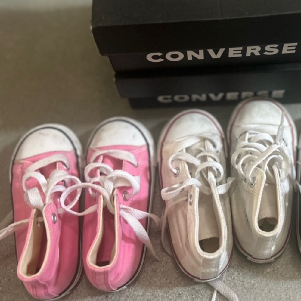 Converse Black and White Canvas Sneakers HIGH-Top Classic